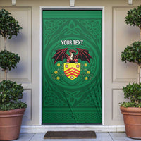 Personalized Glamorgan Wales Door Cover Welsh Red Dragon And Daffodil - Wonder Print Shop
