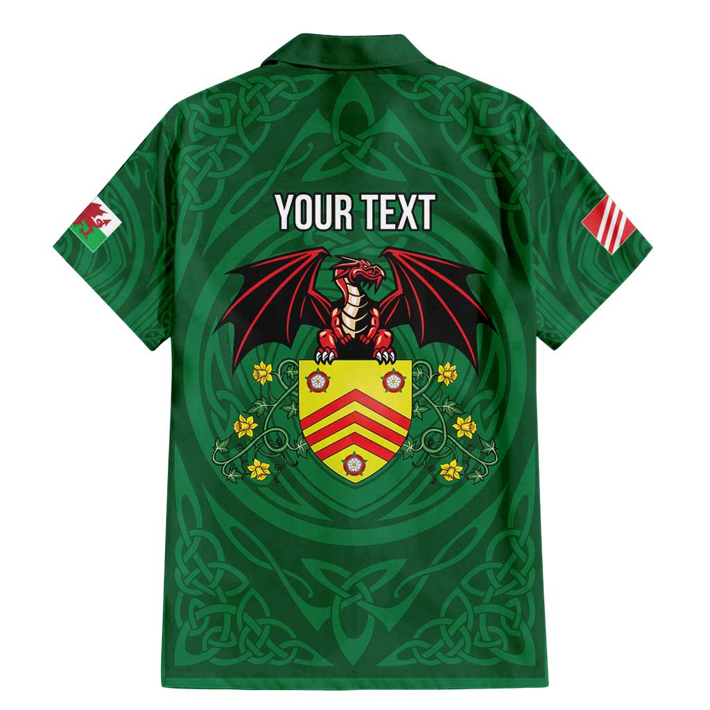 Personalized Glamorgan Wales Family Matching Mermaid Dress and Hawaiian Shirt Welsh Red Dragon And Daffodil - Wonder Print Shop