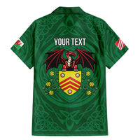 Personalized Glamorgan Wales Family Matching Mermaid Dress and Hawaiian Shirt Welsh Red Dragon And Daffodil - Wonder Print Shop