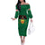 Personalized Glamorgan Wales Family Matching Off The Shoulder Long Sleeve Dress and Hawaiian Shirt Welsh Red Dragon And Daffodil - Wonder Print Shop