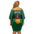 Personalized Glamorgan Wales Family Matching Off Shoulder Short Dress and Hawaiian Shirt Welsh Red Dragon And Daffodil - Wonder Print Shop