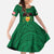 Personalized Glamorgan Wales Family Matching Short Sleeve Bodycon Dress and Hawaiian Shirt Welsh Red Dragon And Daffodil - Wonder Print Shop