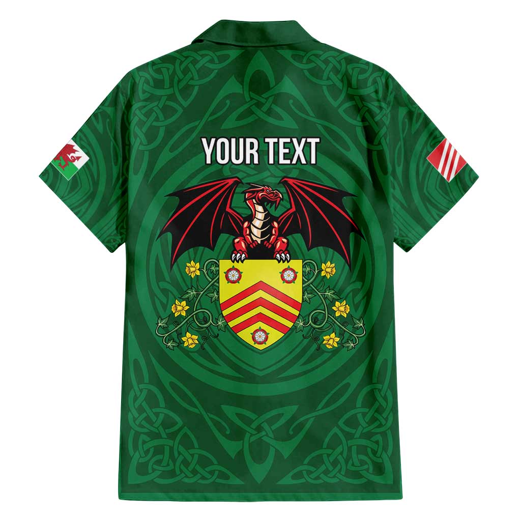 Personalized Glamorgan Wales Family Matching Tank Maxi Dress and Hawaiian Shirt Welsh Red Dragon And Daffodil - Wonder Print Shop