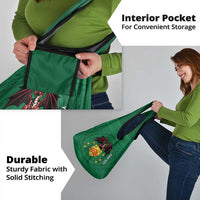 Personalized Glamorgan Wales Grocery Bag Welsh Red Dragon And Daffodil - Wonder Print Shop