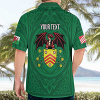 Personalized Glamorgan Wales Hawaiian Shirt Welsh Red Dragon And Daffodil - Wonder Print Shop