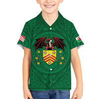 Personalized Glamorgan Wales Hawaiian Shirt Welsh Red Dragon And Daffodil - Wonder Print Shop