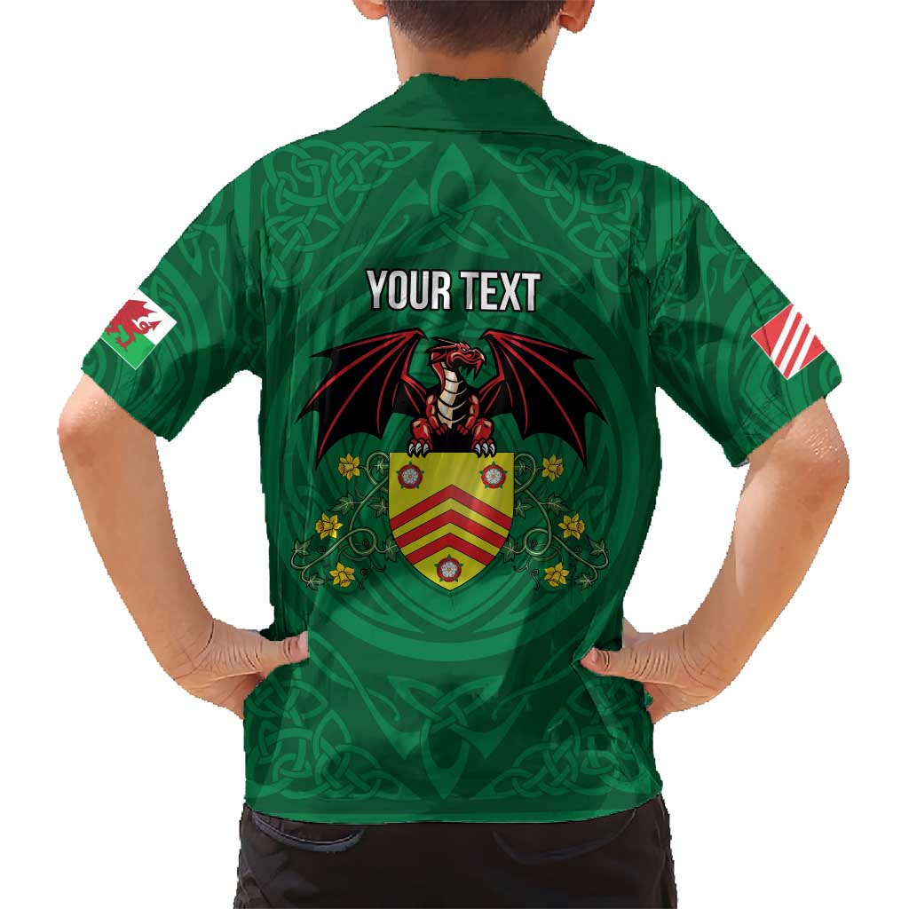 Personalized Glamorgan Wales Hawaiian Shirt Welsh Red Dragon And Daffodil - Wonder Print Shop
