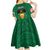 Personalized Glamorgan Wales Kid Short Sleeve Dress Welsh Red Dragon And Daffodil - Wonder Print Shop