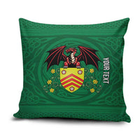 Personalized Glamorgan Wales Pillow Cover Welsh Red Dragon And Daffodil - Wonder Print Shop