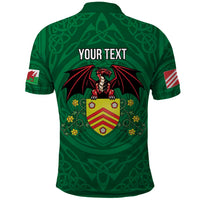 Personalized Glamorgan Wales Polo Shirt Welsh Red Dragon And Daffodil - Wonder Print Shop
