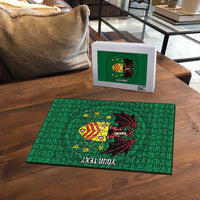 Personalized Glamorgan Wales Puzzle Welsh Red Dragon And Daffodil - Wonder Print Shop