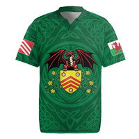 Personalized Glamorgan Wales Rugby Jersey Welsh Red Dragon And Daffodil - Wonder Print Shop