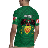 Personalized Glamorgan Wales Rugby Jersey Welsh Red Dragon And Daffodil - Wonder Print Shop