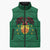 Personalized Glamorgan Wales Sleeveless Puffer Jacket Welsh Red Dragon And Daffodil - Wonder Print Shop