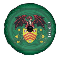 Personalized Glamorgan Wales Spare Tire Cover Welsh Red Dragon And Daffodil - Wonder Print Shop