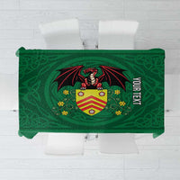 Personalized Glamorgan Wales Tablecloth Welsh Red Dragon And Daffodil - Wonder Print Shop