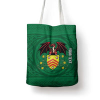 Personalized Glamorgan Wales Tote Bag Welsh Red Dragon And Daffodil - Wonder Print Shop