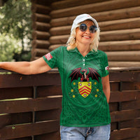 Personalized Glamorgan Wales Women Polo Shirt Welsh Red Dragon And Daffodil - Wonder Print Shop