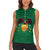 Personalized Glamorgan Wales Women Sleeveless Polo Shirt Welsh Red Dragon And Daffodil - Wonder Print Shop