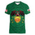 Personalized Glamorgan Wales Women V-Neck T-Shirt Welsh Red Dragon And Daffodil - Wonder Print Shop