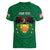 Personalized Glamorgan Wales Women V-Neck T-Shirt Welsh Red Dragon And Daffodil - Wonder Print Shop