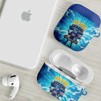 Blue Shark Cape Verde Football AirPods Case First World Cup 2026 - Wonder Print Shop