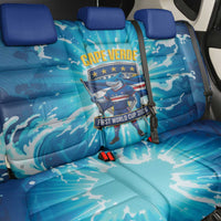 Blue Shark Cape Verde Football Back Car Seat Cover First World Cup 2026 - Wonder Print Shop