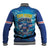 Blue Shark Cape Verde Football Baseball Jacket First World Cup 2026 - Wonder Print Shop