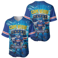 Blue Shark Cape Verde Football Baseball Jersey First World Cup 2026 - Wonder Print Shop