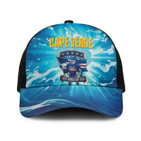 Blue Shark Cape Verde Football Baseball Net Cap First World Cup 2026 - Wonder Print Shop