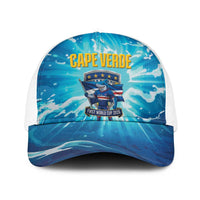 Blue Shark Cape Verde Football Baseball Net Cap First World Cup 2026 - Wonder Print Shop