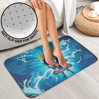 Blue Shark Cape Verde Football Bathroom Set First World Cup 2026 - Wonder Print Shop