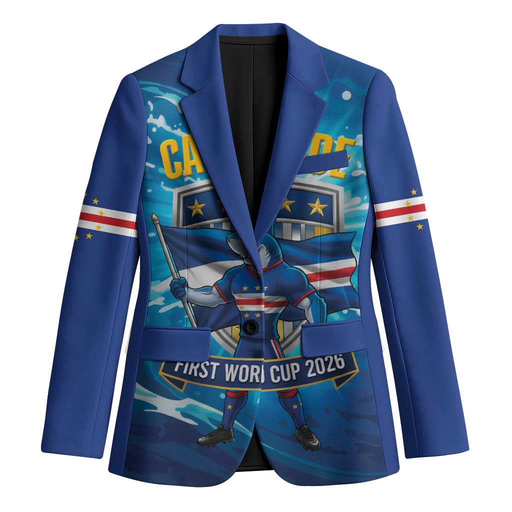 Blue Shark Cape Verde Football Blazer First World Cup 2026 - Wonder Print Shop