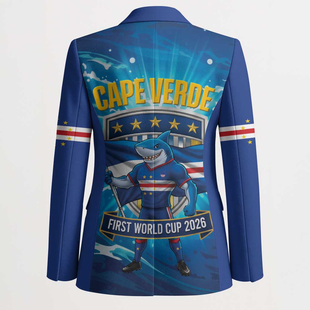 Blue Shark Cape Verde Football Blazer First World Cup 2026 - Wonder Print Shop