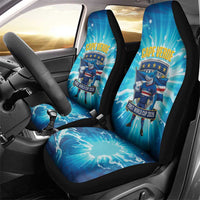 Blue Shark Cape Verde Football Car Seat Cover First World Cup 2026 - Wonder Print Shop
