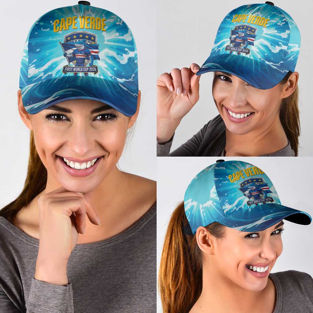 Blue Shark Cape Verde Football Classic Cap First World Cup 2026 - Wonder Print Shop