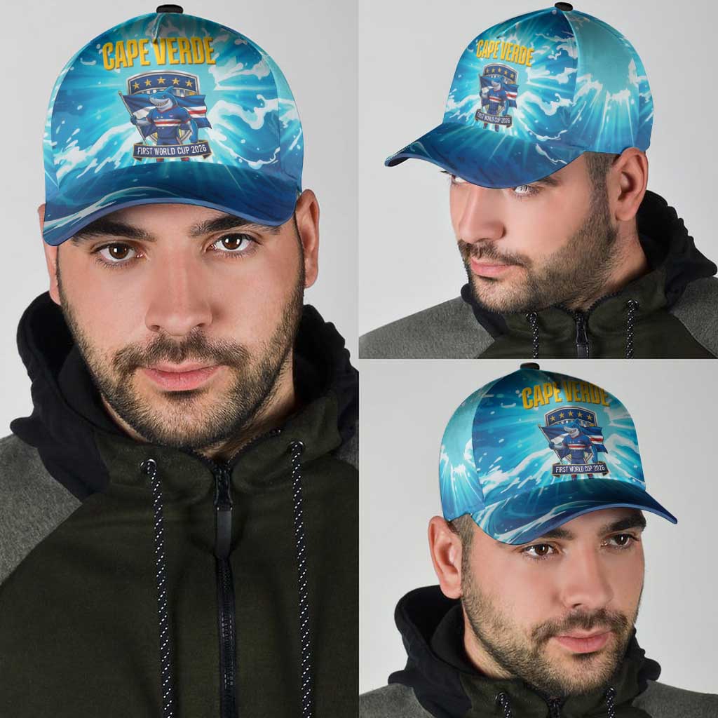 Blue Shark Cape Verde Football Classic Cap First World Cup 2026 - Wonder Print Shop
