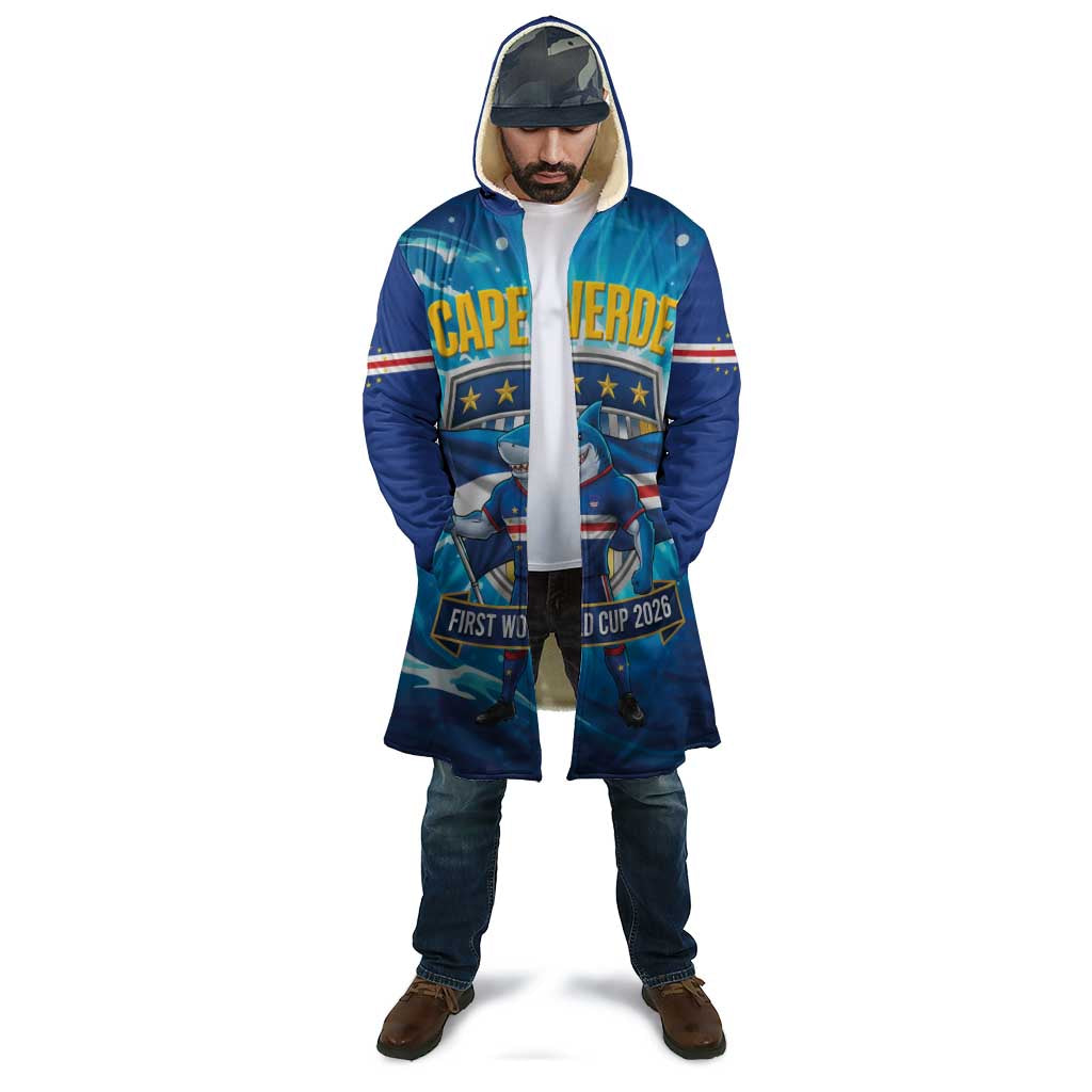 Blue Shark Cape Verde Football Cloak First World Cup 2026 - Wonder Print Shop