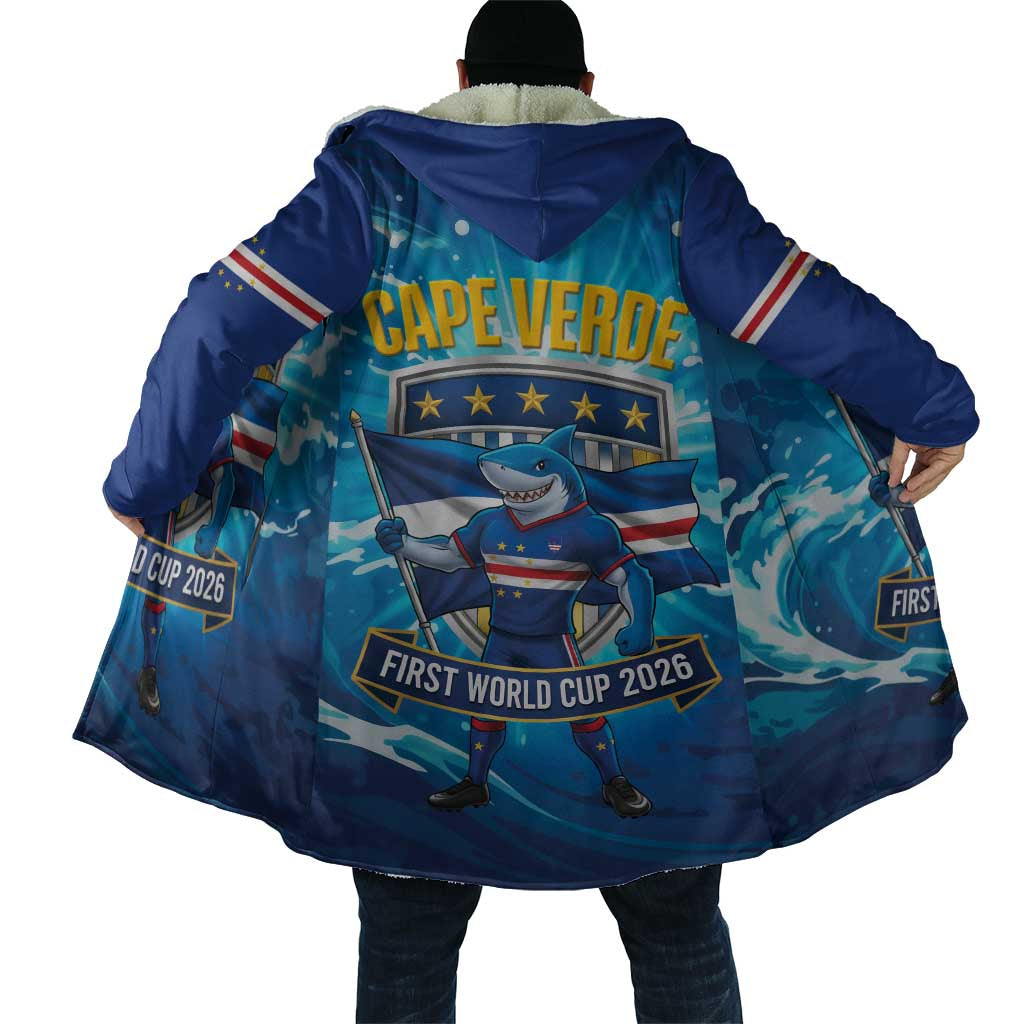 Blue Shark Cape Verde Football Cloak First World Cup 2026 - Wonder Print Shop
