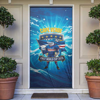Blue Shark Cape Verde Football Door Cover First World Cup 2026 - Wonder Print Shop