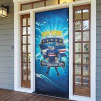 Blue Shark Cape Verde Football Door Cover First World Cup 2026 - Wonder Print Shop
