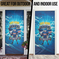 Blue Shark Cape Verde Football Door Cover First World Cup 2026 - Wonder Print Shop
