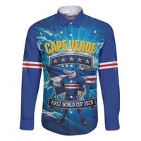 Blue Shark Cape Verde Football Family Matching Puletasi and Hawaiian Shirt First World Cup 2026 - Wonder Print Shop