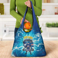 Blue Shark Cape Verde Football Grocery Bag First World Cup 2026 - Wonder Print Shop