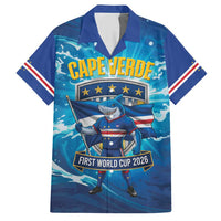Blue Shark Cape Verde Football Hawaiian Shirt First World Cup 2026 - Wonder Print Shop