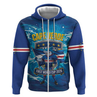 Blue Shark Cape Verde Football Hoodie First World Cup 2026 - Wonder Print Shop