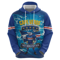 Blue Shark Cape Verde Football Hoodie First World Cup 2026 - Wonder Print Shop