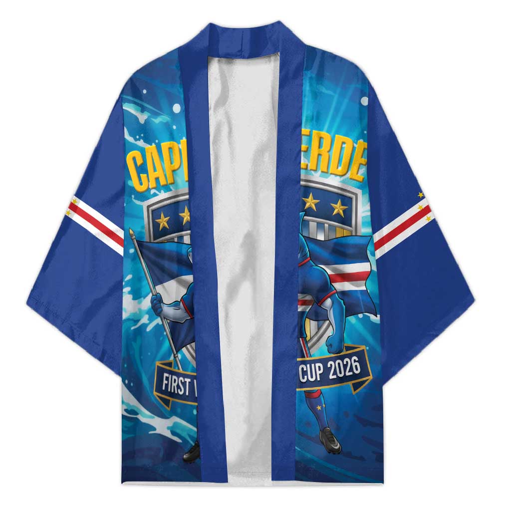 Blue Shark Cape Verde Football Kimono First World Cup 2026 - Wonder Print Shop