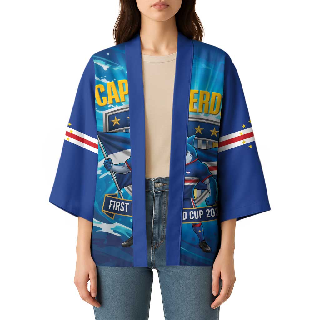 Blue Shark Cape Verde Football Kimono First World Cup 2026 - Wonder Print Shop