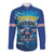 Blue Shark Cape Verde Football Long Sleeve Button Shirt First World Cup 2026 - Wonder Print Shop
